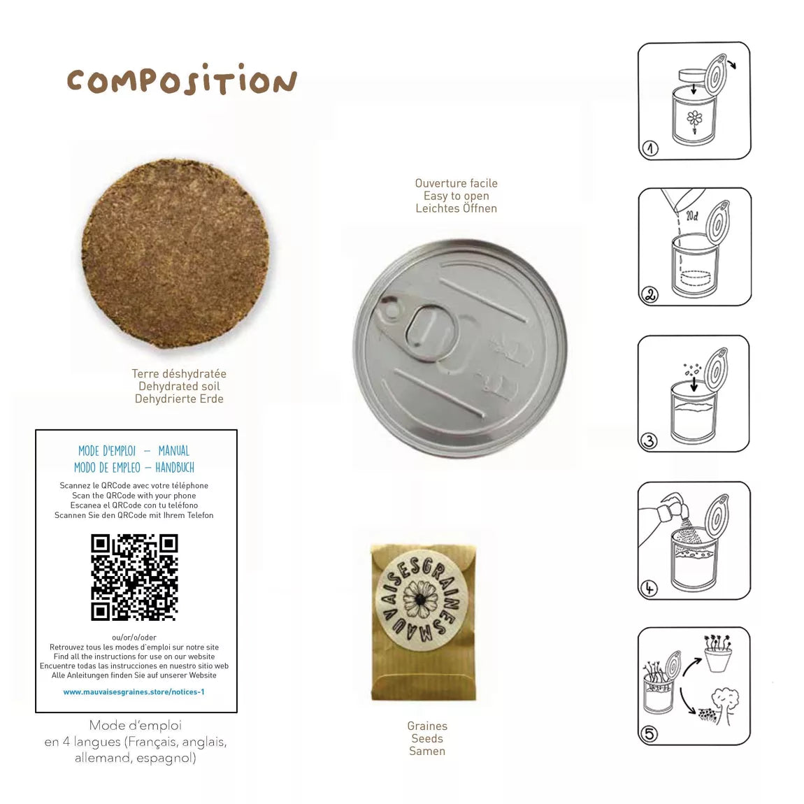 Kit graines à semer "Je savais pas quoi t'offrir"