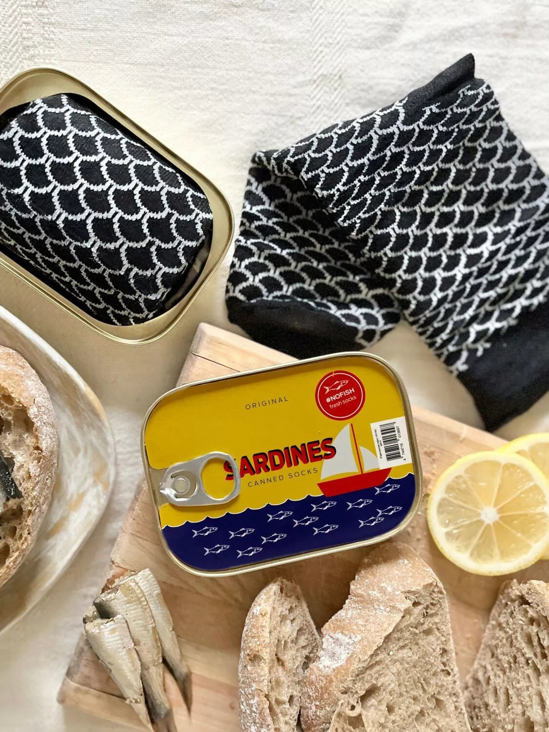 Chaussettes conserve "Sardines"