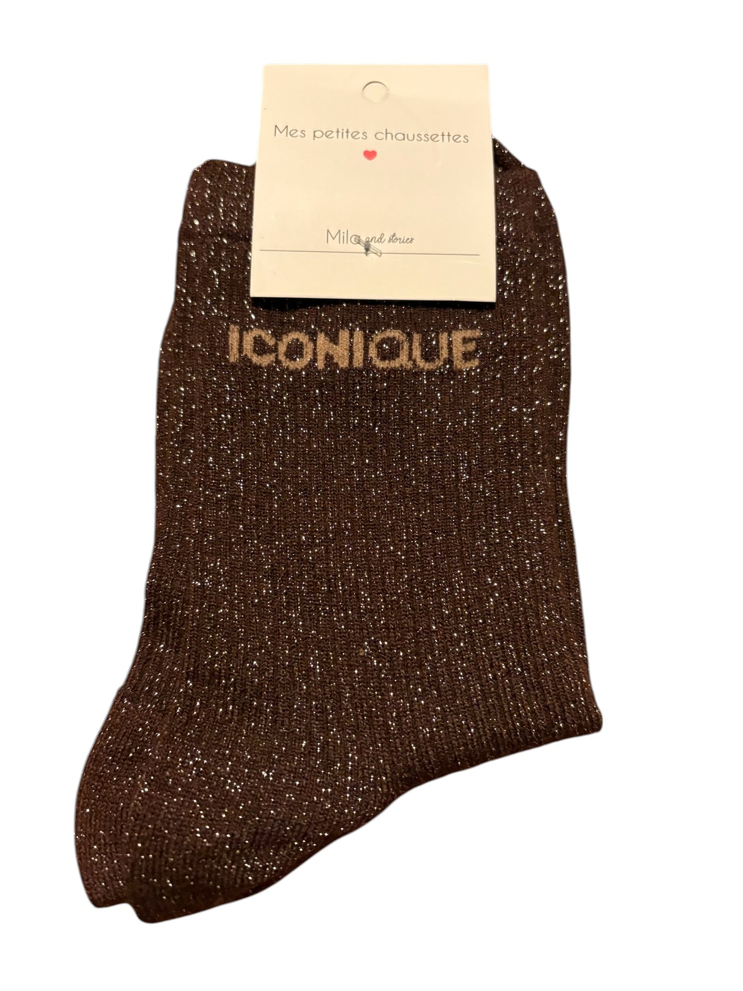 Chaussettes à pailettes "Iconique"