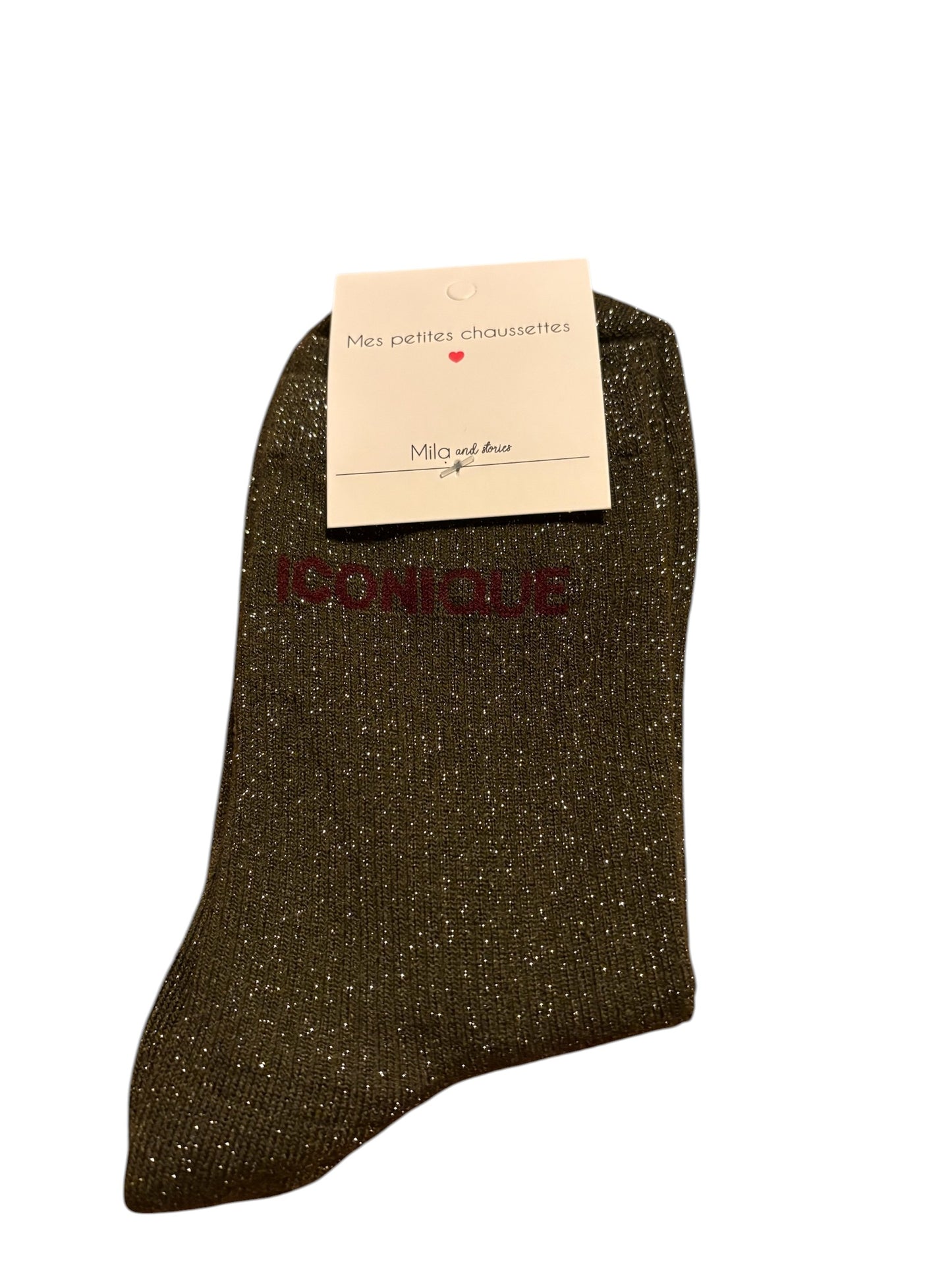 Chaussettes à pailettes "Iconique"