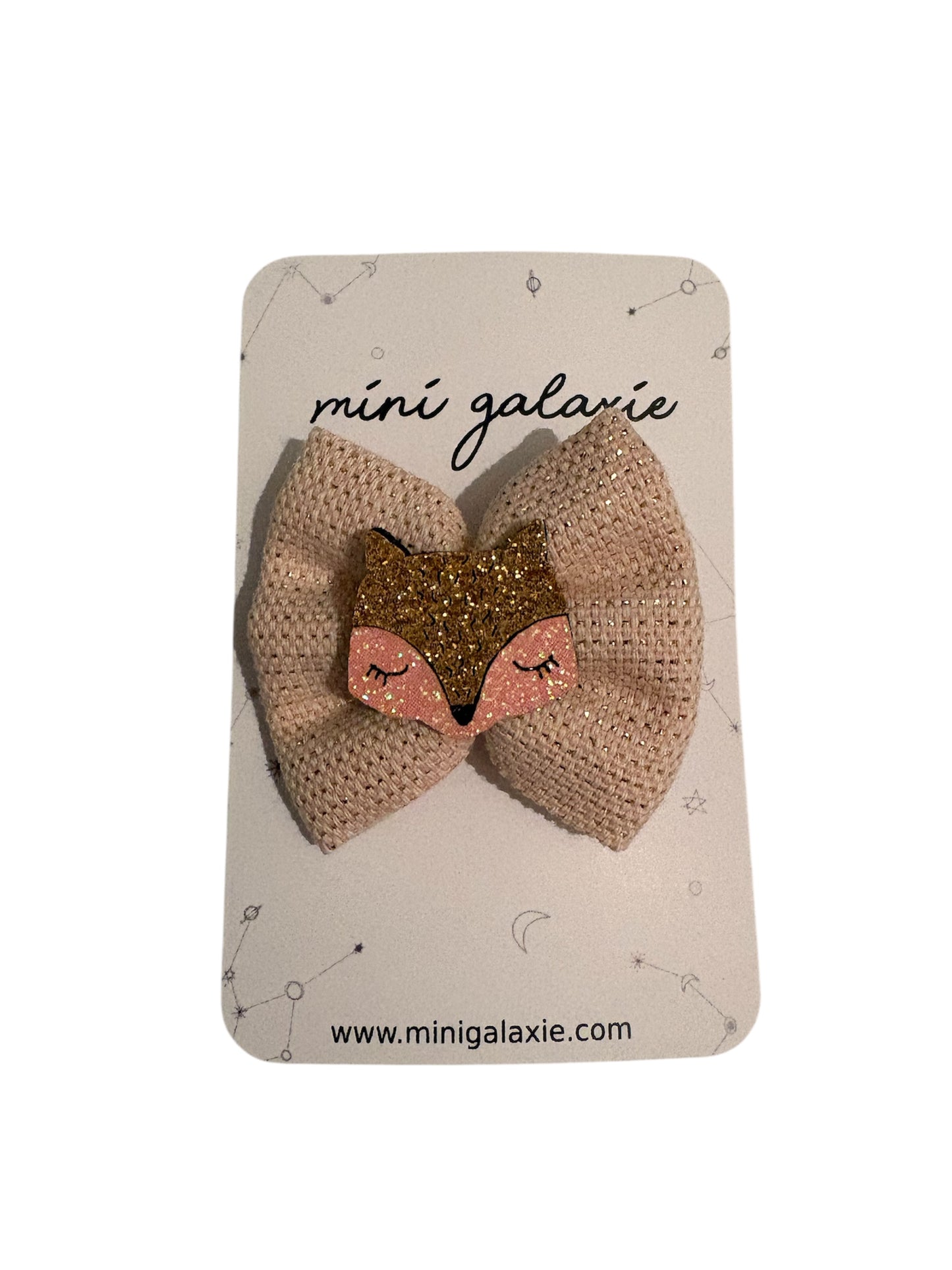 Barrette nœud "Renard"