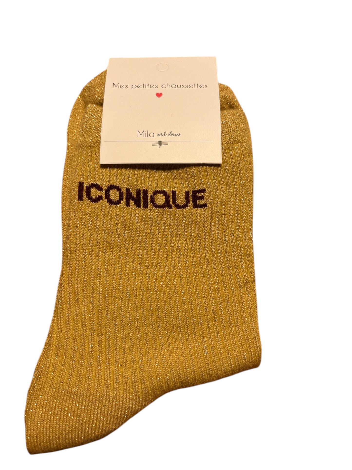 Chaussettes à pailettes "Iconique"