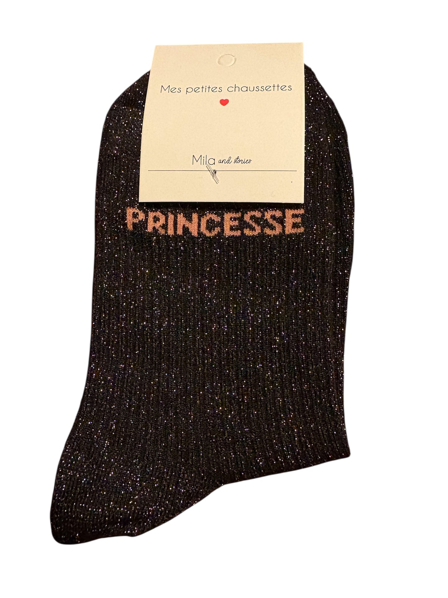Chaussettes à pailettes "Princesse"