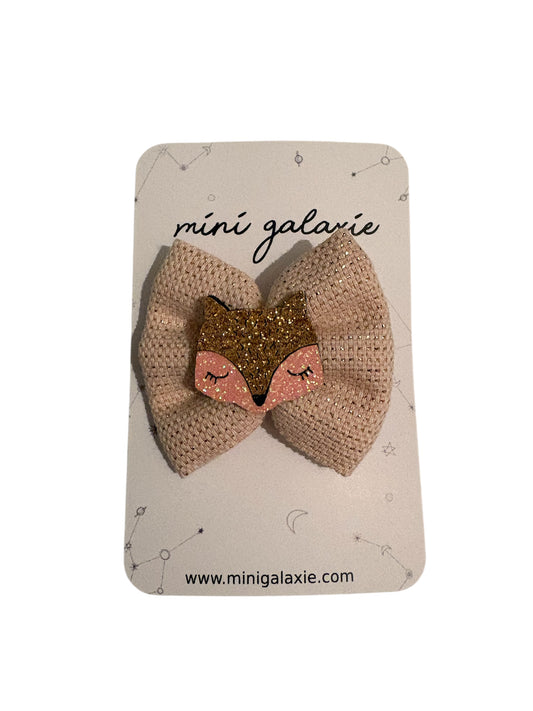 Barrette nœud "Renard"