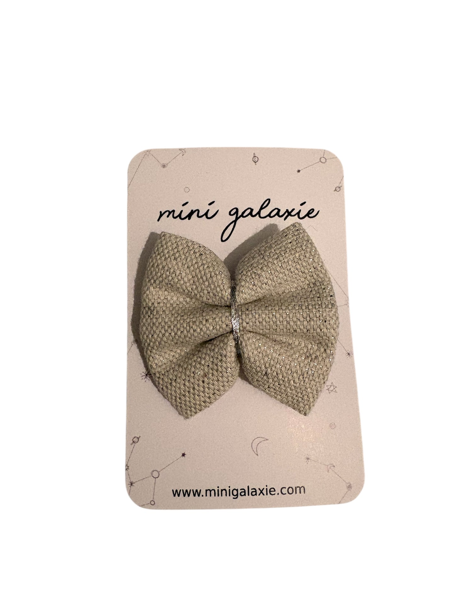 Barette Nœud "argent"