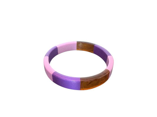 Bracelet violet ambré