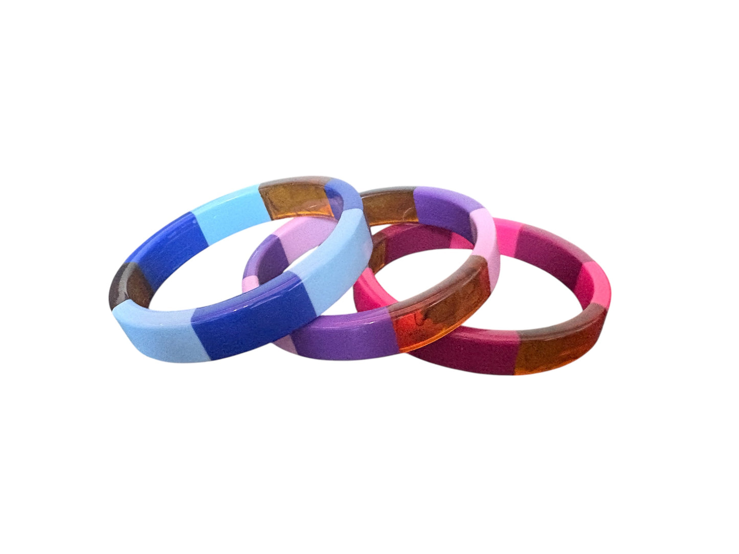 Bracelet violet ambré